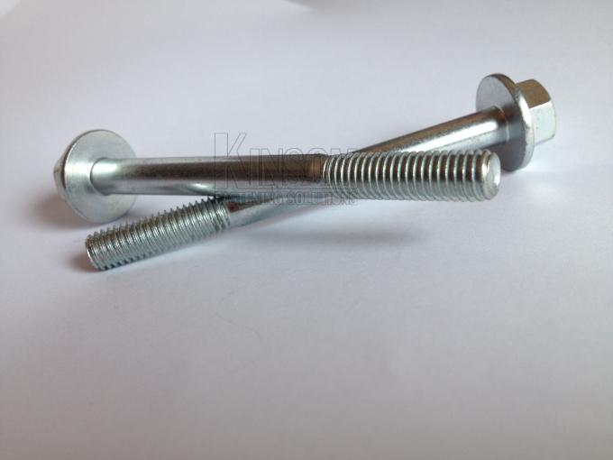 定制外六角法兰半牙螺栓8.8级镀锌表面处理非标螺栓